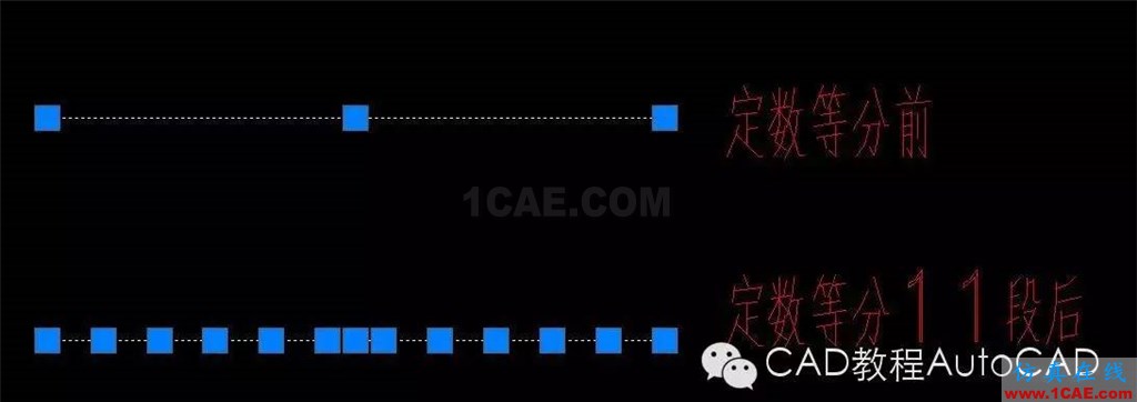 【AutoCAD教程】定數(shù)等分或定距等分后怎么顯示出來等分點？AutoCAD技術圖片2