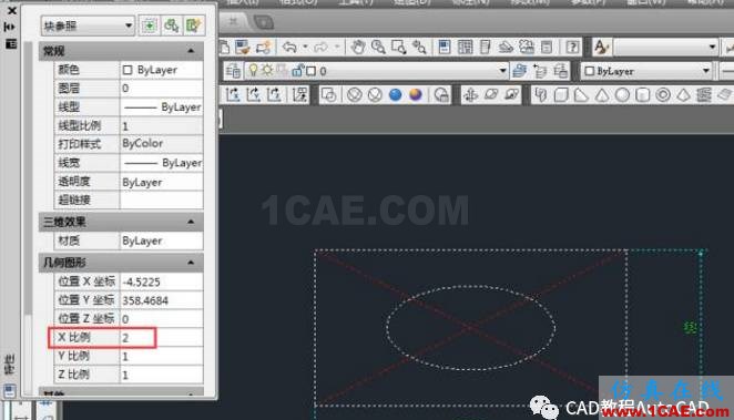 CAD圖中X、Y軸兩個(gè)方向縮放比例不同如何操作？【AutoCAD教程】AutoCAD分析案例圖片6
