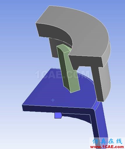ANSYS對(duì)兩零件（材料ABS）的接觸應(yīng)力分析AutoCAD學(xué)習(xí)資料圖片17